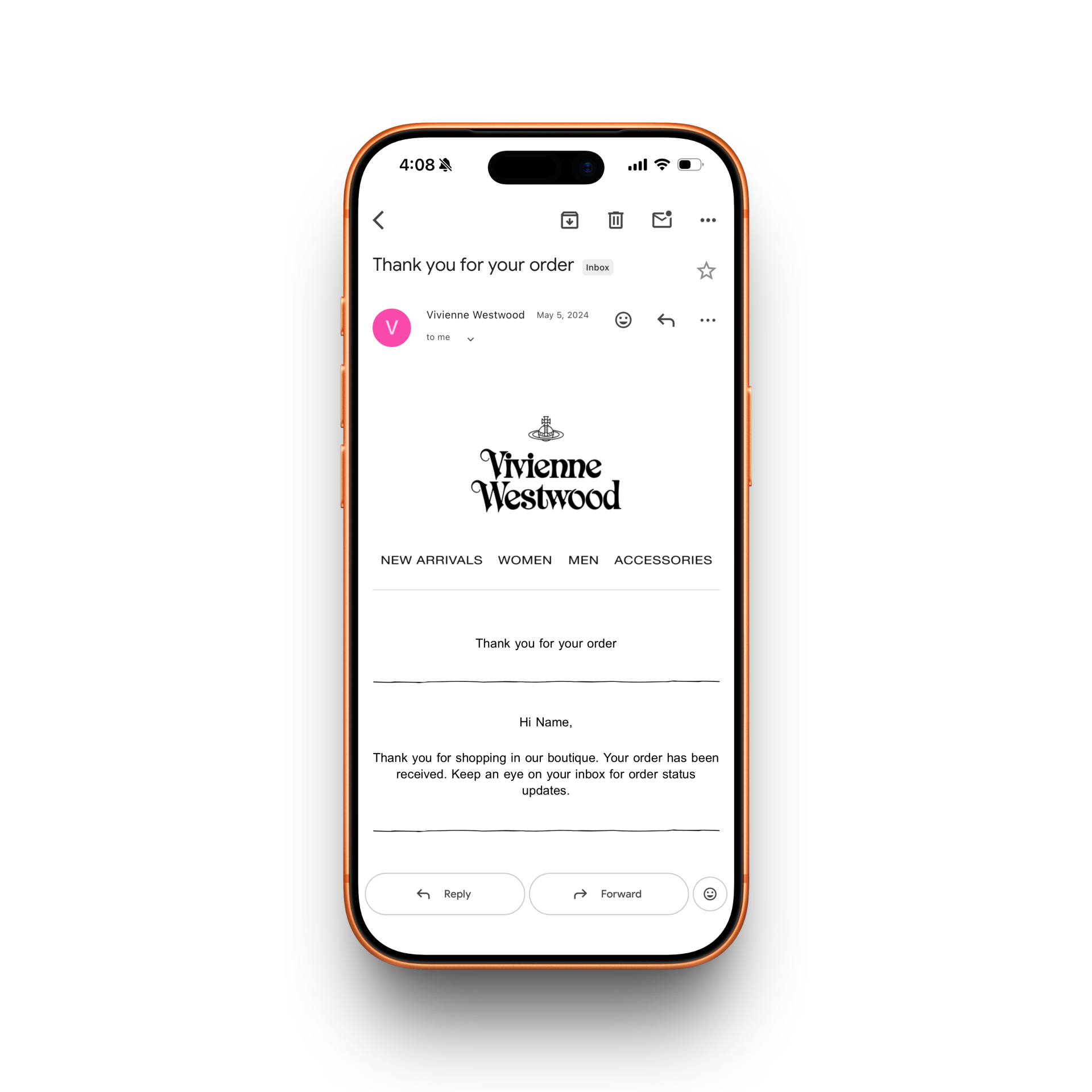 Vivienne Westwood Receipt