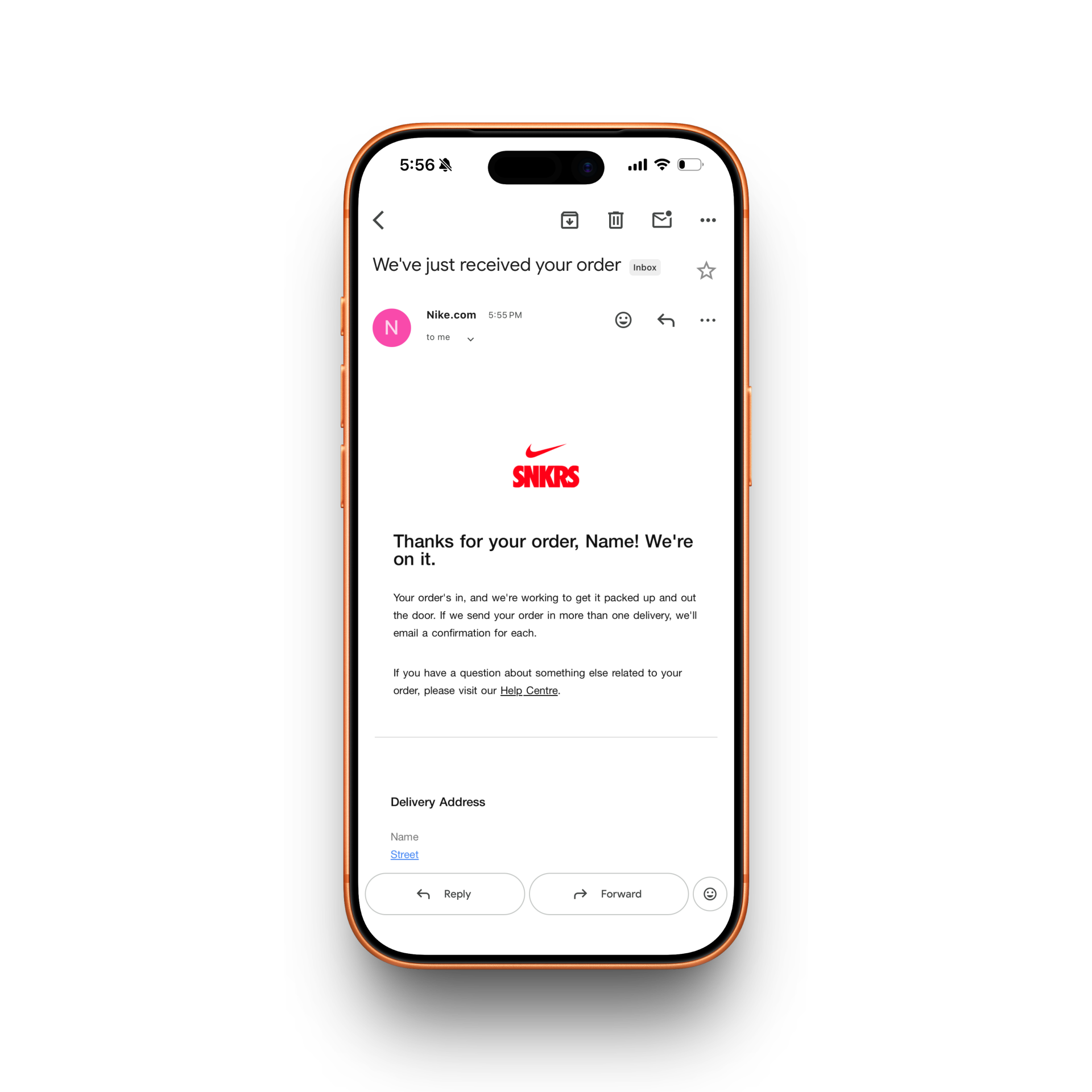 SNKRS 2025 Receipt